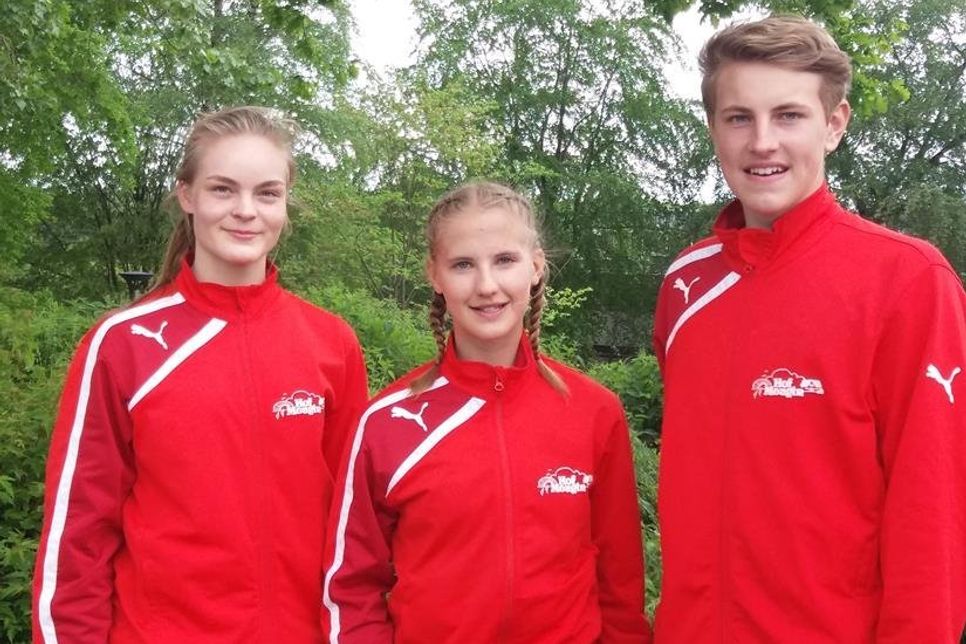 Bente Kropp, Finja Plath und Henrik Faasel starteten für den TSV Grömitz bei den Landesmeisterschaften im Mehrkampf.