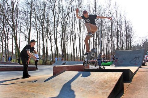 Testlauf: Die Anlage wurde sofort in Beschlag genommen.