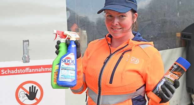 Sarah Holz absolviert seit August 2025 ihre Ausbildung zur Umwelttechnologin für Kreislauf- und Abfallwirtschaft beim ZVO. Sie sagt: „Gemeinsam können wir viel bewegen“. (Foto: ©ZVO)