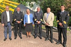 MdB Johannes Kahrs, Polizeidirektor Stefan Wendrich, PStS´in Bettina Hagedorn, Abteilungsleiter Generalzolldirektion Hamburg Manfred Nagel, MdL a.D. Hermann Benker und Polizeioberrat Robert Fiedler.
