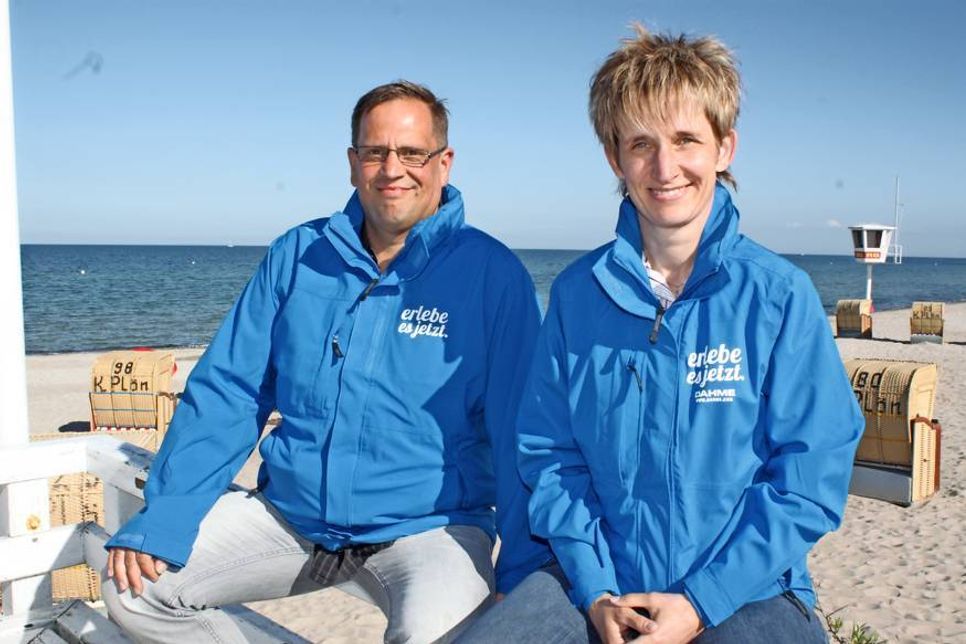 Zwei, zwischen denen die Chemie auf Anhieb stimmte: Touristikleiterin Ulrika Dallmann und der neue Veranstaltungsleiter Florian Uthoff.