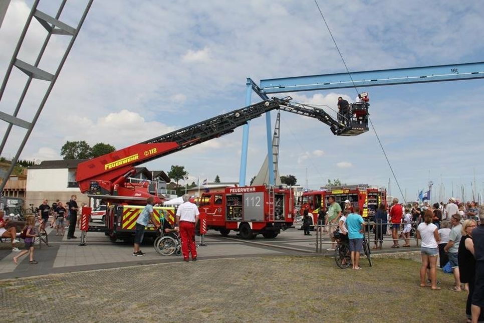 Die Freiwillige Feuerwehr Grömitz präsentierte sich den Besucherinnen und Besuchern.