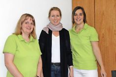Das Team um Ärztin Claudia Weidemann (Mi.) in der Brückstraße 11.