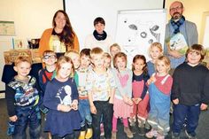Ein Highlight der Kinder- und Jugendbuchwochen: Alexander Steffensmeier las in der Kreisbibliothek für Kinder aus dem „Spatzennest“.