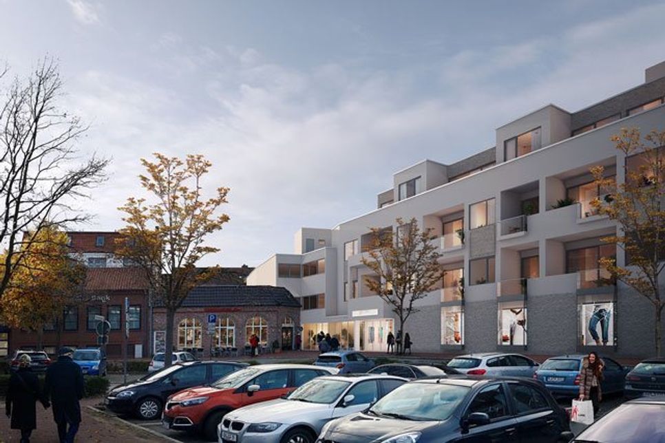 So soll die Fassade zum Stadtgraben hin aussehen.