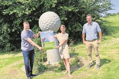 Marc Rochlitz, Jaqueline Felsmann und Jan Femerling freuen sich auf das Turnier am 11. Juli (v. lks.).