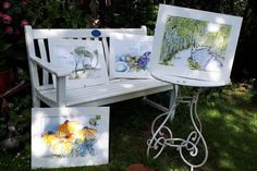 Maritim, skandinavisch und farbenfroh sind die Aquarell Arbeiten von Kitty Bredahl.