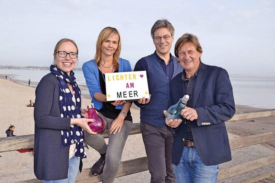 Fiebern dem nächsten Wochenende entgegen: Julia Prange  (PR und Marketing OHT), Juliane König (Projektkoordinatorin OHT), André Rosinski (Vorstand TALB) und Hansjörg Conzelmann (Veranstaltungen TALB). (Foto: René Kleinschmidt)