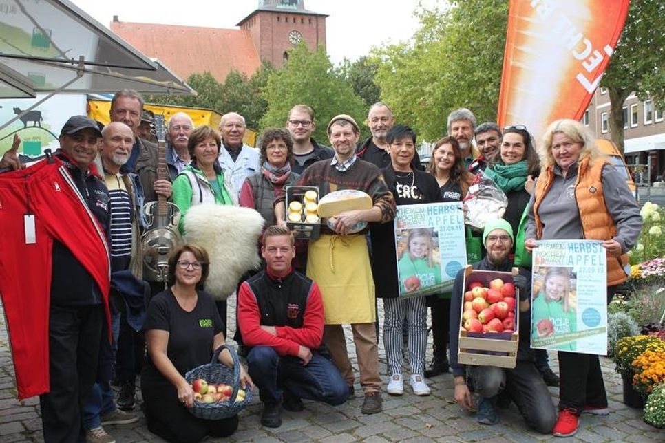 Das neue Motto „Herbst-Apfel“ hat sich der Stadtmarketing-Arbeitskreis Wochenmarkt für den 27. September ausgedacht.