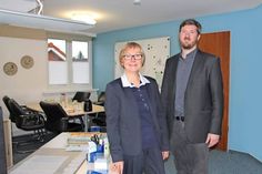 Werkleiterin Vera Litzka und Abteilungsleiter Gas/Wasser/Wärme Lars Arne Beilfuß informierten über die Projekte der Stadtwerke.