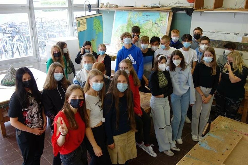 Die Schüler*innen setzten sich im Rahmen des Kunstprojektes mit dem Thema Erinnerung auseinander.