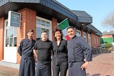 Salvatore Puglia (re.) und Brigitte Puglia mit ihrem Team.
