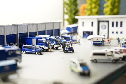 Detailgetreu und beeindruckend: Der nachgebaute THW-Standort Neustadt der Modellbaugruppe des Ortsverbandes.