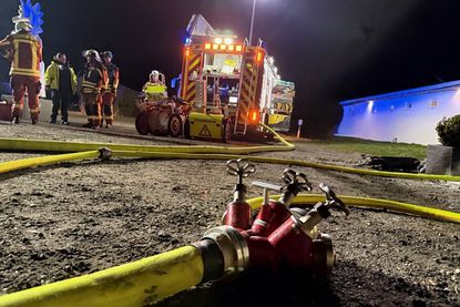 Insgesamt waren vierzig Einsatzkräfte vor Ort.
