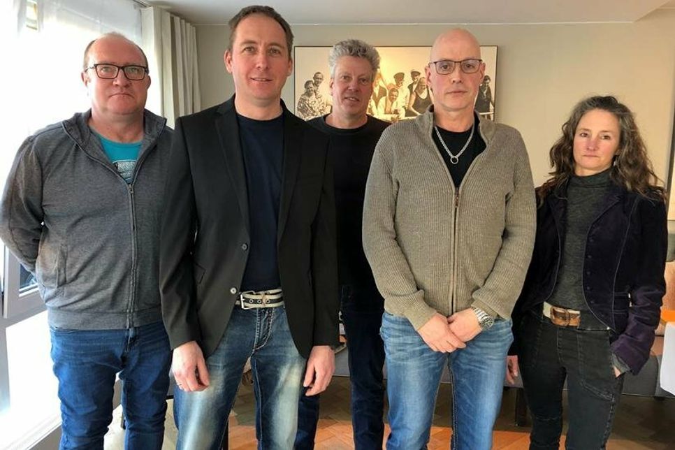 Kai-Peter Liedtke, Torsten Eifler, Gunnar Steenbock, Heino Puck und Jennifer Sausner (v. lks.) blicken als Vorstand auf eine unsichere Zukunft ihrer Mitglieder.