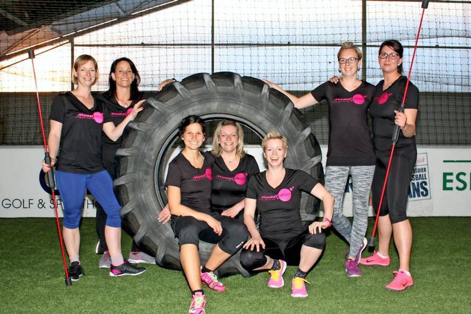 Das „Muddivation“-Team: Katinka Walter, Carola Reincke, Katrin Schulte, Nicole Hagen, Svenja Muchow, Marina Schmidt und Nadine Fisler (v. lks.).