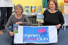 Turit Flohr und Kathrin Brümmer freuen sich auf viele begeisterte Teilnehmer am „FerienLeseClub 2016“. Die ersten Bücher, die nur den Clubmitgliedern bis zum Ende der Sommerferien vorbehalten sind, sind bereits in der Stadtbücherei Oldenburg eingetroffen.