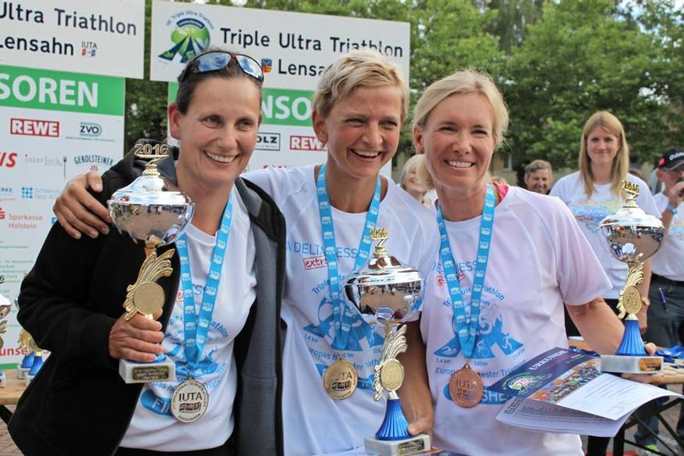 Top drei der Frauen: Miriam Rau, Marie Veslestaul und Constanze Schumann-Caroli (v. lks.).