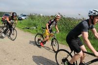 Nach einem Kilometer Laufen wurde umgesattelt aufs Fahrrad.