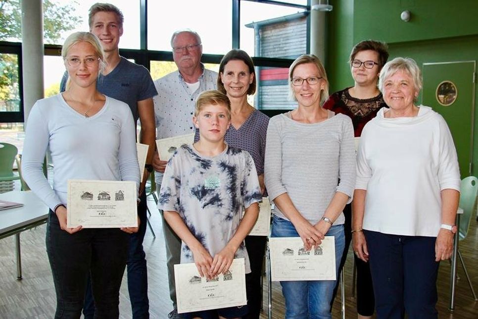 Die anwesenden Geehrten.