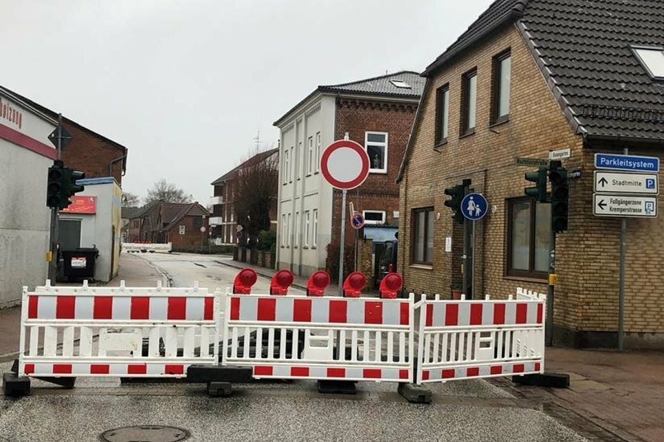 Die Baumaßnahmen dauern bis zum 15. April.