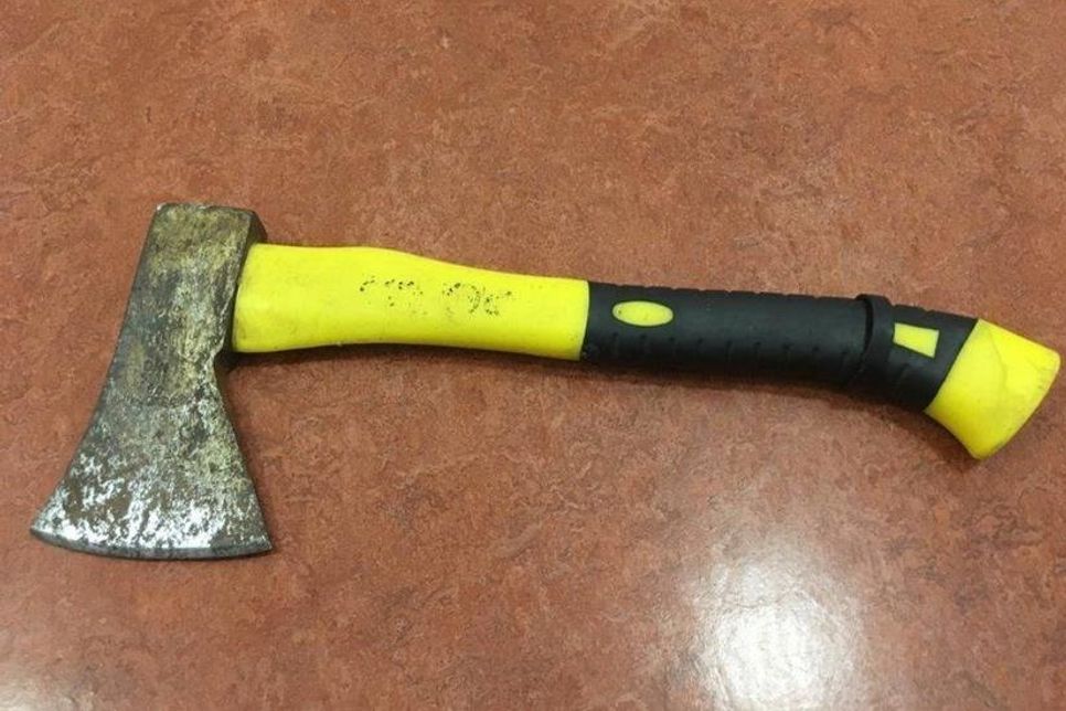 Die Tatwaffe. Polizei: Bild vom Beil freigegeben.
