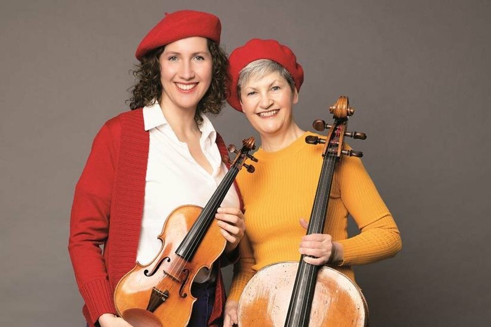 Das Duo Movimento, Christiane Reiling aus Ulm und Bérengère Le Boulair aus Toulouse.