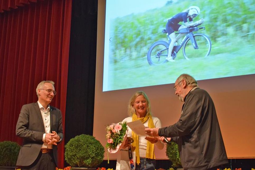 Triathletin Myriam Ribcke berichtete von ihrer Teilnahme am Ironman Hawaii.