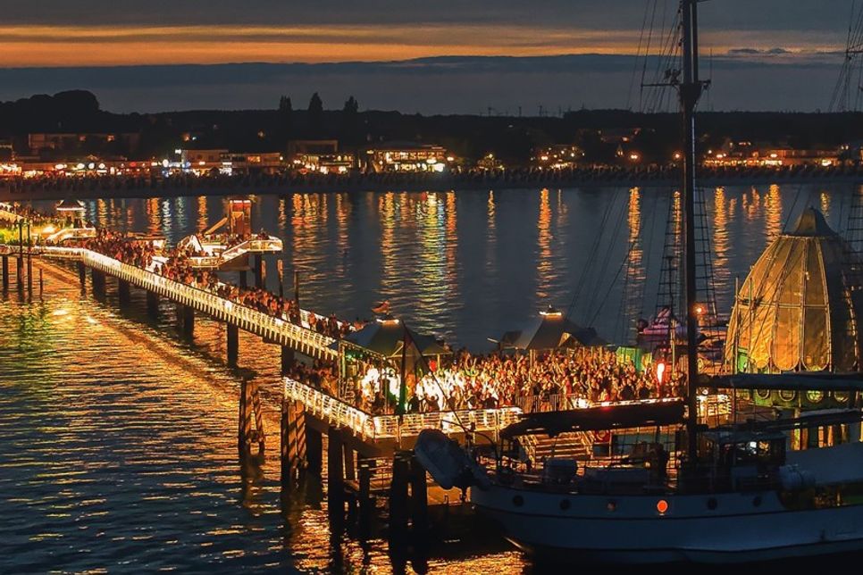 Bei „Beats über dem Meer“ wird die Seebrücke zu einer außergewöhnliche Sommerlocation.