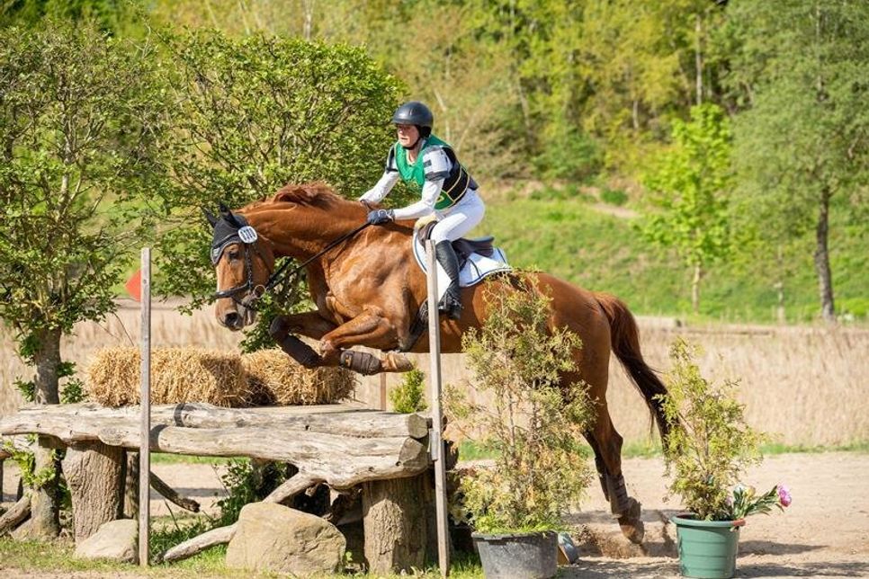 Johanna Hengelhaupt vom PSFV Süseler Baum auf Naunana erreicht Platz 1 in der Prüfung A*.