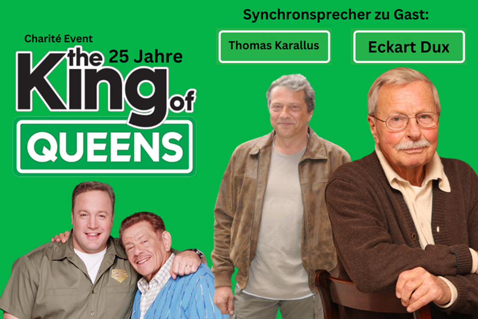 Für Autogramme und Fotos stehen die Synchronsprecher von Doug Heffernan (Kevin James) und Arthur Spooner (Jerry Stiller) vor Ort zur Verfügung.