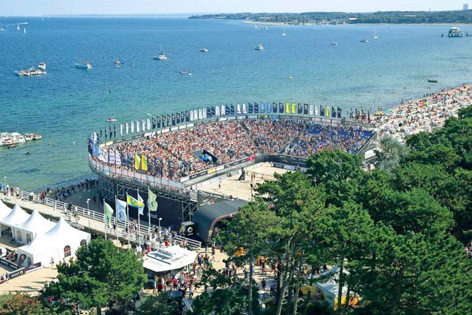 Der Termin steht: Am ersten September-Wochenende finden die Deutschen Beach-Volleyball-Meisterschaften in Timmendorfer Strand statt. (Foto: Hoch Zwei)