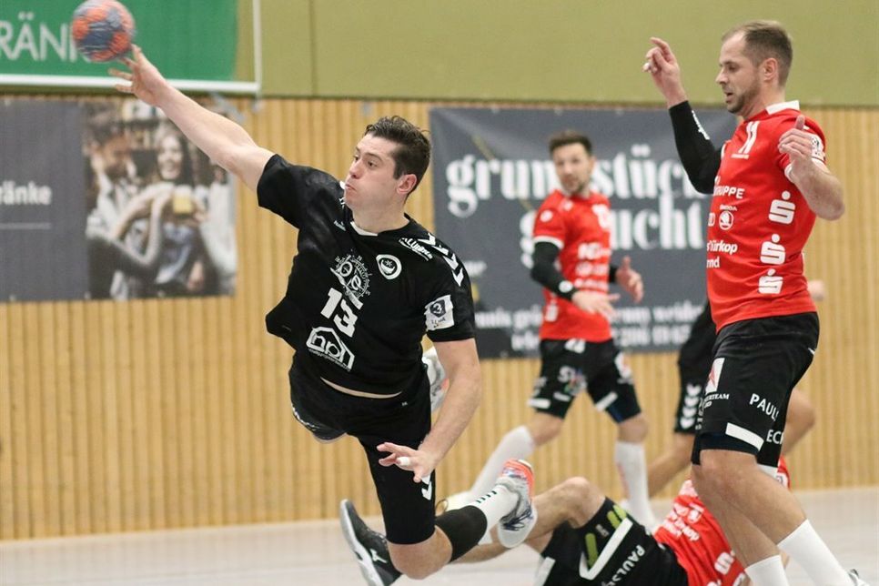 HSG-Spieler Jonas Engelmann erzielte zwei Treffer am Kreis.