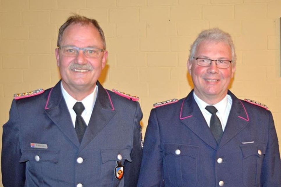 Wechsel in der Wehrführung: Gemeindewehrführer Gerhard Manzke (l.) und Nachfolger Carsten Wulff.