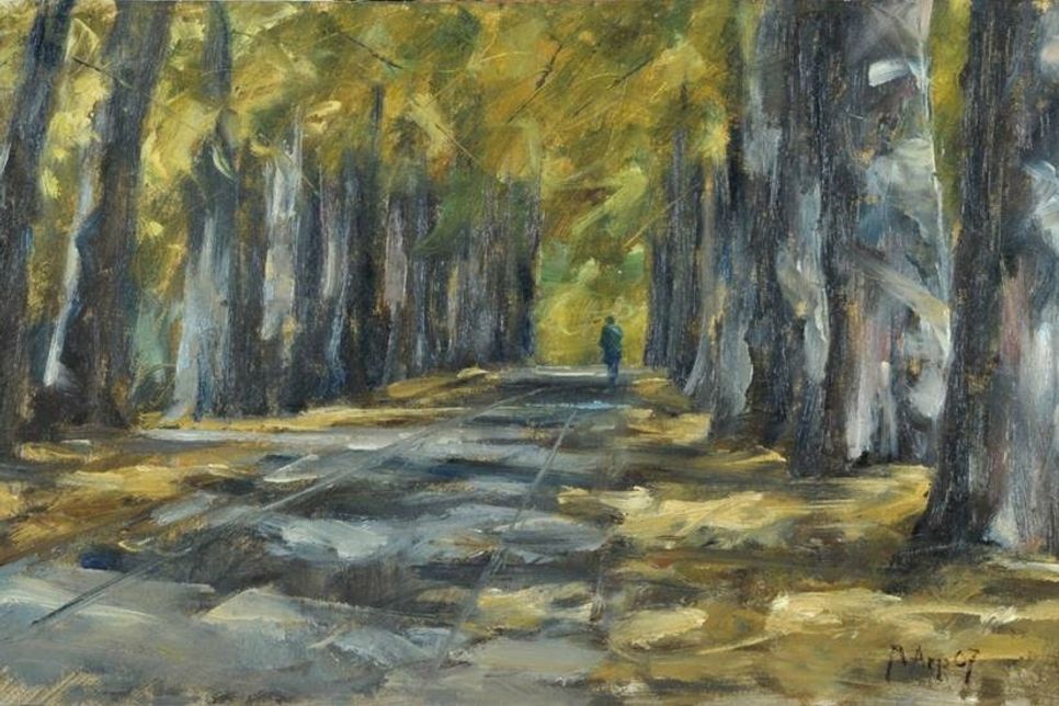 Michael Arp, Luisenlund, 2007, Öl auf Leinwand auf Hartfaser.