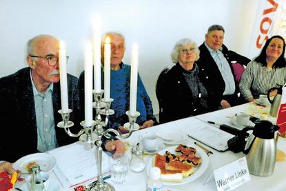 Der Vorstand ohne die Gleichstellungsbeauftragte Gaby Sporys. Von links: Peter Fiedler, Schriftführer und Verantwortlicher für Digitales; Werner Linke, 2. Vorsitzender; Elke Andresen, 1. Vorsitzende; Sven Zielke, Beisitzer; Sarah Zielke, Schatzmeisterin.