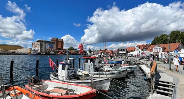 Der Neustädter Hafen.