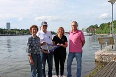 Beatrix Spiegel (KJN), Georg Heerten (Rotary Club), Michaela Grave (Schulleiterin der Grundschule) und Andreas Tetzlaff (Jugendwart NSV) vom Organisationsteam (v. lks.).