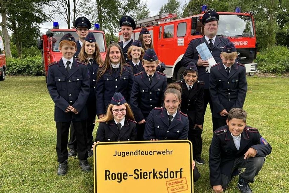 Ein gutes Team und mit Spaß und viel Engagement im Einsatz: Die Jugendfeuerwehr Roge-Sierksdorf.