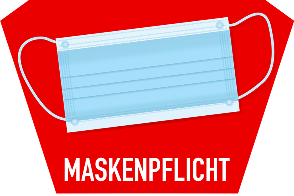 Die Regelungen der neuen Allgemeinverfügung zum Tragen einer Mund-Nasenbedeckung in bestimmten öffentlich zugänglichen Bereichen gelten bis einschließlich 11. April.