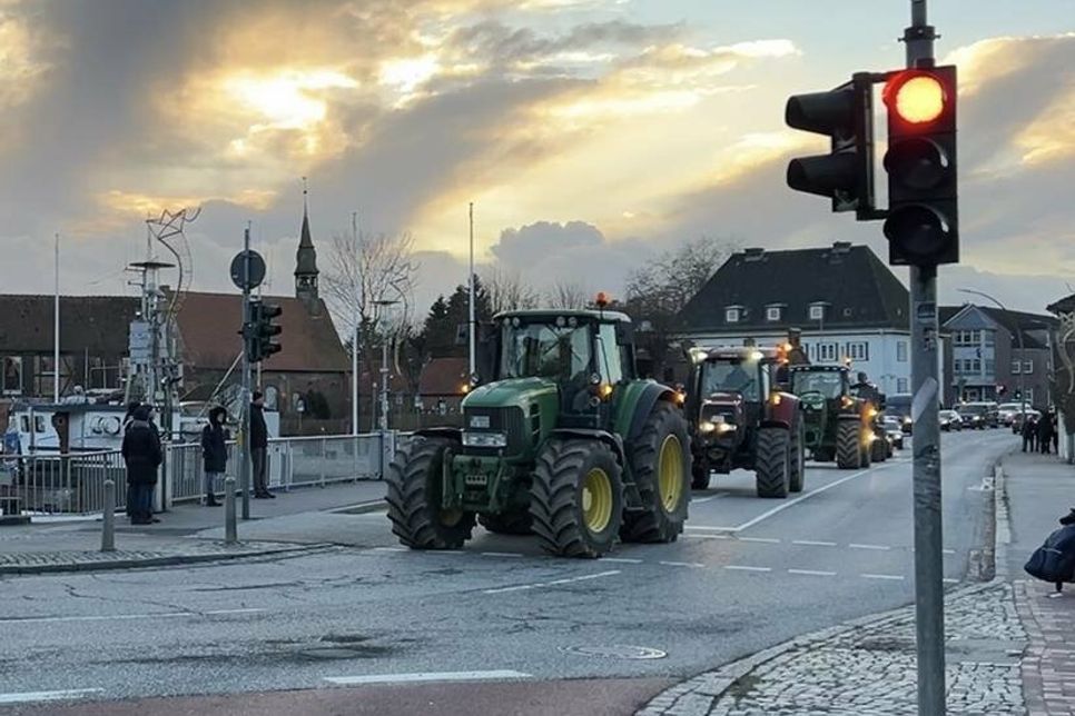 Die Bauern sehen rot für die Ampel.