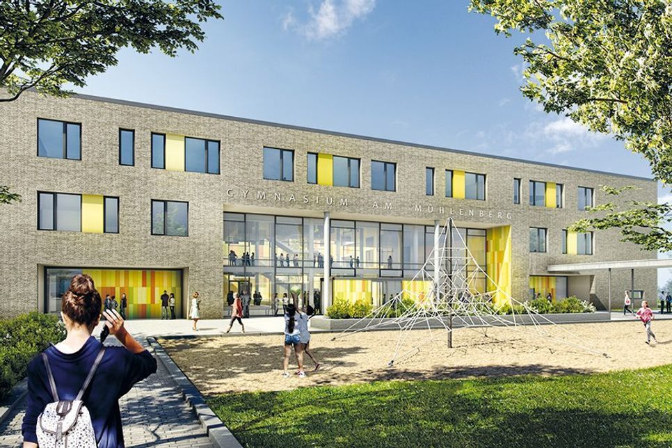 So soll Bad Schwartau neues Gymnasium am Mühlenberg aussehen.