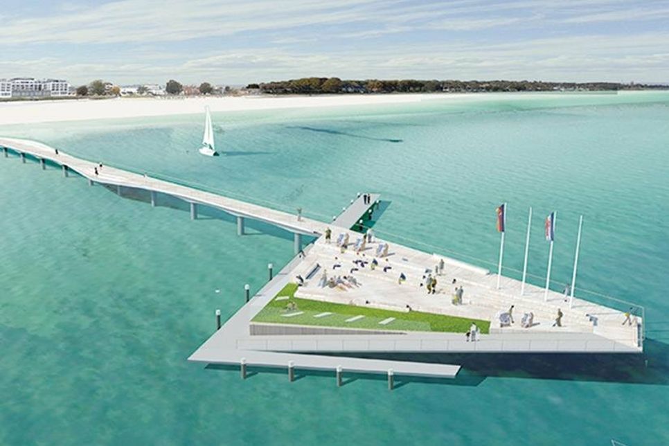 So sieht der Entwurf für die neue Seebrücke von Scharbeutz aus.
