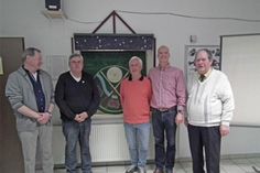 Geehrte Gründungsmitglieder: v.l. Herbert Ried (2. Vorsitzender), Volker Dose, Günter Abel, Helmut Kriese, Günter Heick, Horst Kozian, Erhard Wetendorf, Joachim Abel, Günter Reiche, Rene Frick (1. Vorsitzender) Dietmar Jurkuweit, leider erkrankt und nicht auf dem Bild Emil Knoop