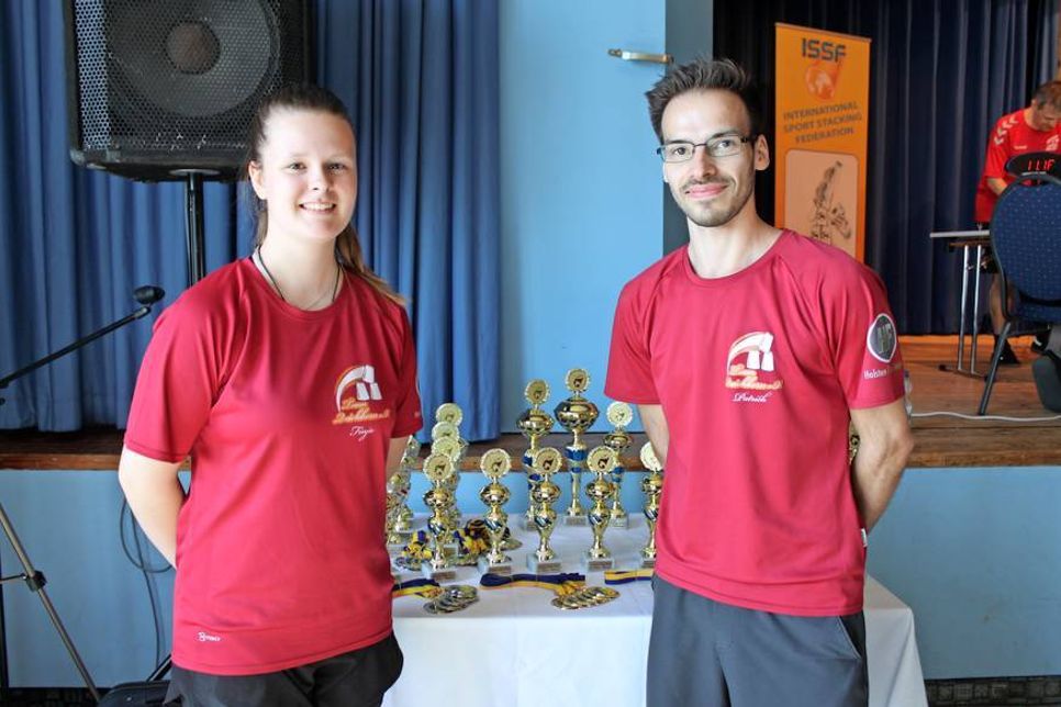 Finja Hollin und Patrick Kern, die beiden mehrfachen Weltmeister aus Quickborn.