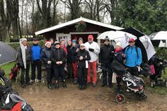 Die Golfer vor der Nikolaus-Hütte.