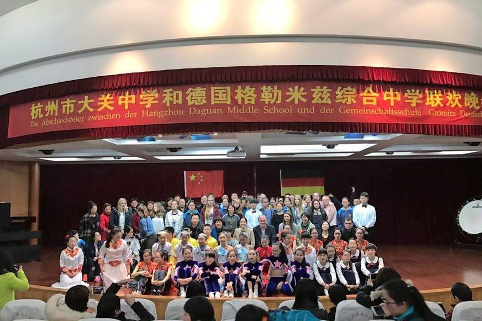 Mit einer Abschiedsfeier endete der Gegenbesuch in China.