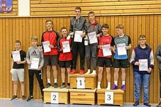 Das Jungendoppel U17 mit Malte Gerdes BSG links und Peer Grünewald PSV Eutin rechts, die den 2. Platz erreichten.