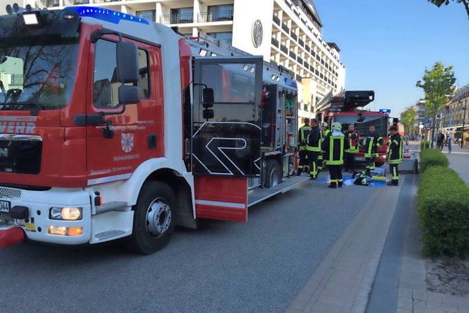 Ein Feuer in einem Technikraum eines Hotels sorgte für einen Feuerwehreinsatz in Scharbeutz.