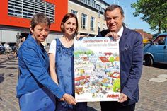 Am morgigen Donnerstag fällt in Bad Schwartau der Startschuss zur Entwicklung eines „Aktionsplanes Inlusion“. Lena Middendorf (l.), und Susanne Voss von der Lebenshilfe Ostholstein hoffen mit Bürgermeister Gerd Schubert auf rege Beteiligung aus der Bevölkerung.